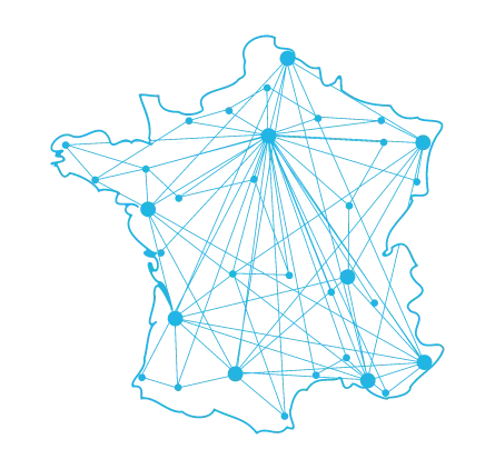 Carte france reseaux